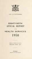 view [Report 1958] / Medical Officer of Health, Nottingham City.