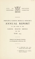 view [Report 1953] / School Medical Officer of Health, Nottingham City.