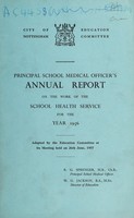 view [Report 1956] / School Medical Officer of Health, Nottingham City.