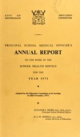 view [Report 1972] / School Medical Officer of Health, Nottingham City.