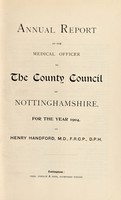 view [Report 1904] / Medical Officer of Health, Nottinghamshire County Council.