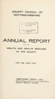 view [Report 1946] / Medical Officer of Health, Nottinghamshire County Council.