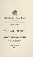 view [Report 1953] / Medical Officer of Health, Nottinghamshire County Council.