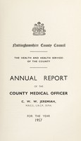 view [Report 1957] / Medical Officer of Health, Nottinghamshire County Council.