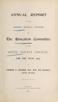 view [Report 1923] / School Medical Officer, Nottinghamshire County Council.