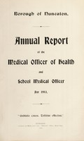 view [Report 1913] / Medical Officer of Health, Nuneaton Borough.