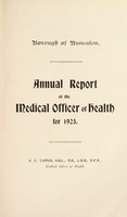 view [Report 1923] / Medical Officer of Health, Nuneaton Borough.