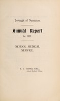 view [Report 1922] / School Medical Officer of Health, Nuneaton Borough.