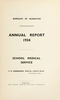 view [Report 1934] / School Medical Officer of Health, Nuneaton Borough.