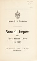 view [Report 1952] / School Medical Officer of Health, Nuneaton Borough.