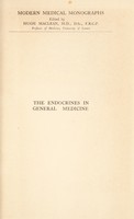 view The endocrines in general medicine / by W. Langdon Brown.