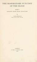 view The respiratory function of the blood / by Joseph Barcroft.