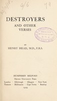 view Destroyers, and other verses / by Henry Head.