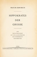 view Hippokrates der Grosse / Hans Much.