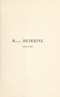 view Madame Déjerine 1859-1924 / [Augusta Dejerine-Klumpke].