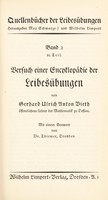 view Versuch einer Encyklopädie der Leibesübungen / [Gerhard Ulrich Anton Vieth].