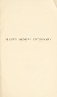 view Black's medical dictionary / by John D. Comrie.