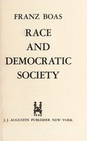 view Race and democratic society / Franz Boas.