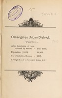 view [Report 1903] / Medical Officer of Health, Oakengates U.D.C.