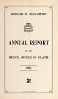 view [Report 1906] / Medical Officer of Health, Okehampton Borough.