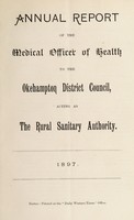 view [Report 1897] / Medical Officer of Health, Okehampton R.D.C.