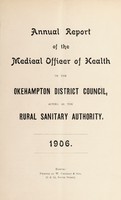 view [Report 1906] / Medical Officer of Health, Okehampton R.D.C.