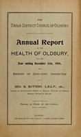 view [Report 1904] / Medical Officer of Health, Oldbury U.D.C.