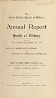 view [Report 1913] / Medical Officer of Health, Oldbury U.D.C.