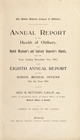 view [Report 1915] / Medical Officer of Health, Oldbury U.D.C.