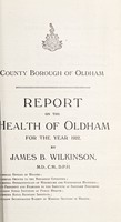 view [Report 1922] / Medical Officer of Health, Oldham County Borough.