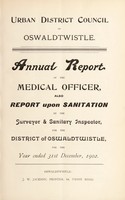 view [Report 1902] / Medical Officer of Health, Oswaldtwistle U.D.C.