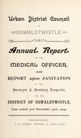 view [Report 1905] / Medical Officer of Health, Oswaldtwistle U.D.C.