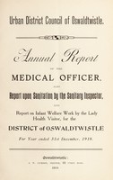 view [Report 1918] / Medical Officer of Health, Oswaldtwistle U.D.C.