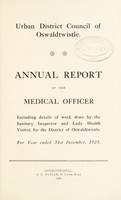 view [Report 1925] / Medical Officer of Health, Oswaldtwistle U.D.C.