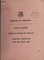 view [Report 1946] / Medical Officer of Health, Oswestry Borough.