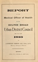 view [Report 1916] / Medical Officer of Health, Oulton Broad U.D.C.