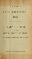 view [Report 1905] / Medical Officer of Health, Oundle U.D.C.