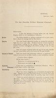 view [Report 1909] / Medical Officer of Health, Oundle U.D.C.