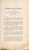 view [Report 1913] / Medical Officer of Health, Oxendon R.D.C.