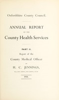 view [Report 1934] / Medical Officer of Health, Oxfordshire County Council.