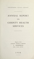 view [Report 1958] / Medical Officer of Health, Oxfordshire County Council.