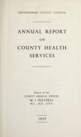 view [Report 1959] / Medical Officer of Health, Oxfordshire County Council.