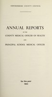 view [Report 1963] / School Health Service, Oxfordshire County Council.