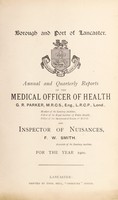 view [Report 1900] / Medical Officer of Health, Lancaster Borough and Port.