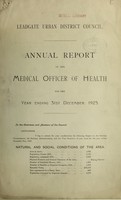 view [Report 1925] / Medical Officer of Health, Leadgate U.D.C.