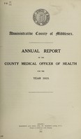 view [Report 1933] / Medical Officer of Health, Middlesex County Council.