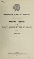 view [Report 1934] / Medical Officer of Health, Middlesex County Council.