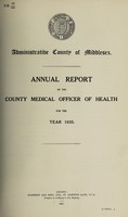 view [Report 1935] / Medical Officer of Health, Middlesex County Council.