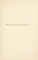 view The art of the Romans / by H. B. Walters.