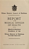view [Report 1925] / Medical Officer of Health, Padiham U.D.C.